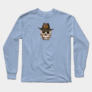 Cute Zombie Hunter Hedgehog Long Sleeve T-Shirt